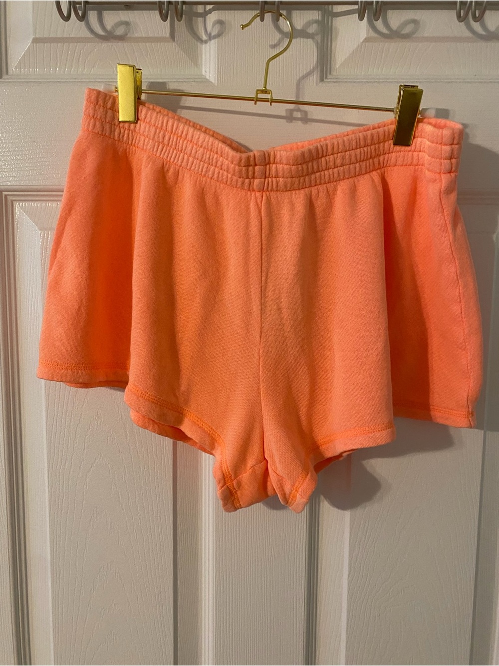 Skims Neon Coral Lounge Shorts
